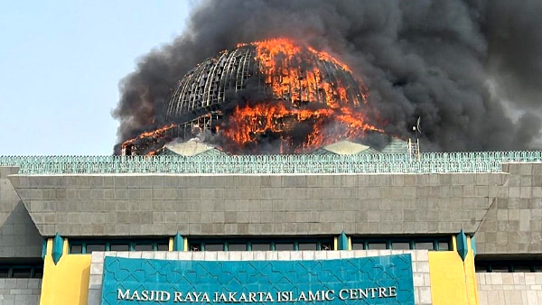 Penanganan Kebakaran Kubah Masjid JIC Diungkap Kadis Gulkarmat Jakarta Utara