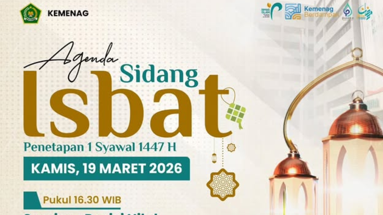 Sidang Isbat Lebaran 2026 Live Jam Berapa? Cek Jadwal Resmi dari Kemenag