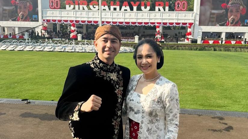 Raffi Ahmad dan Nagita Slavina Anggun Berbusana Adat Jateng di Upacara HUT RI ke-80
