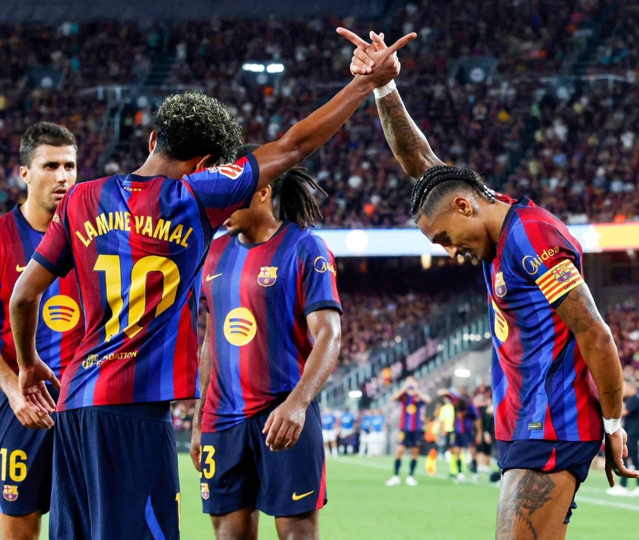 Barcelona vs Rayo Vallecano 5-2, Brace Yamal dan Raphinha Bawa Blaugrana ke Puncak