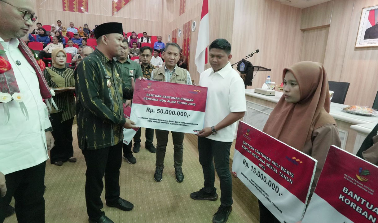 Kemensos Santuni Korban Penembakan KKB dan Balita Korban Kebakaran di Kendari