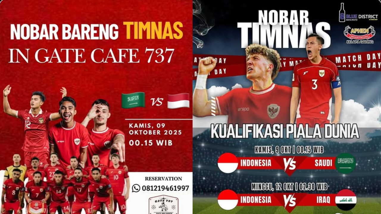 21 Lokasi Nobar Timnas Indonesia vs Arab Saudi di Jakarta Malam Ini, Semangat Dukung Garuda
