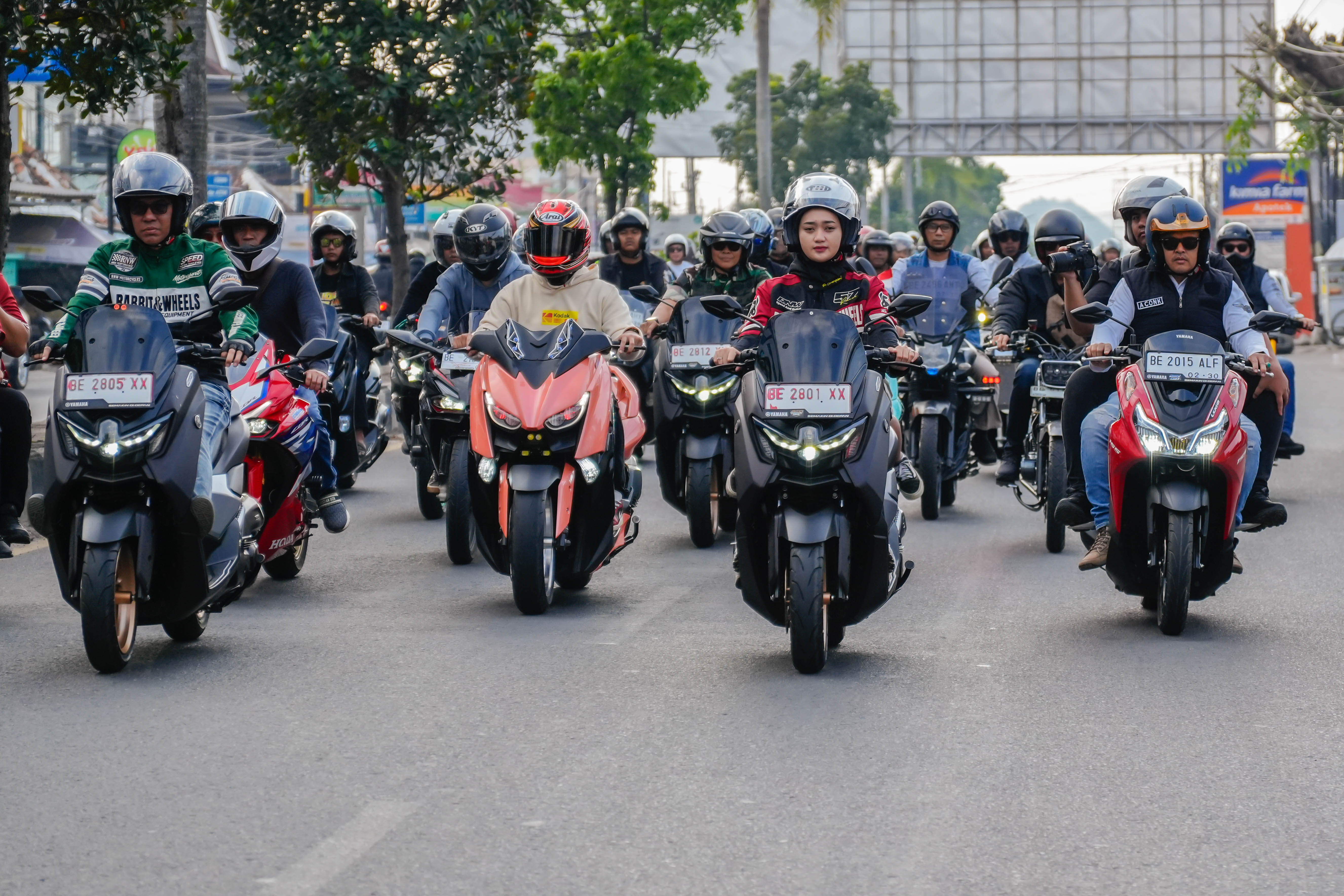Dukung Keselamatan Berkendara, Gubernur Lampung Ikut Sunmori Bareng Yamaha