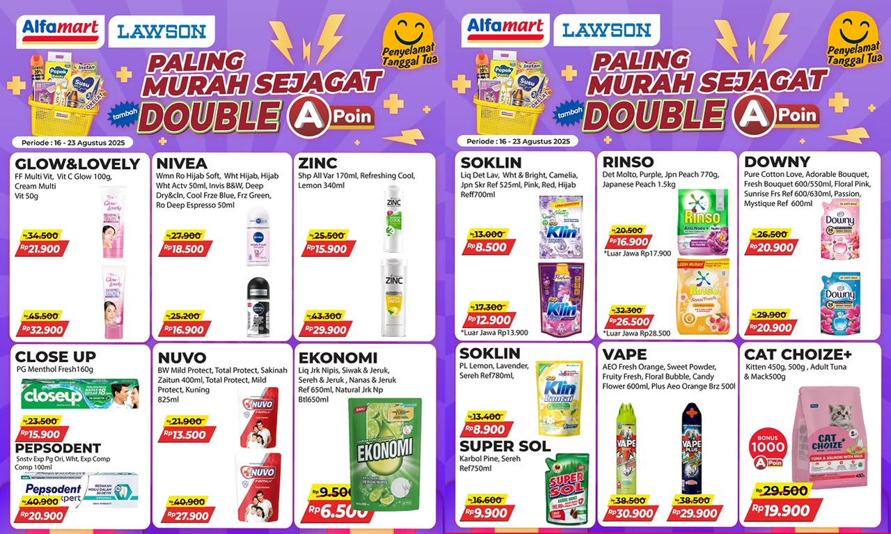 Promo Alfamart Terbaru Pekan Ini 19-23 Agustus 2025, Belanja Sabun Ekonomi hanya Rp6 Ribuan!