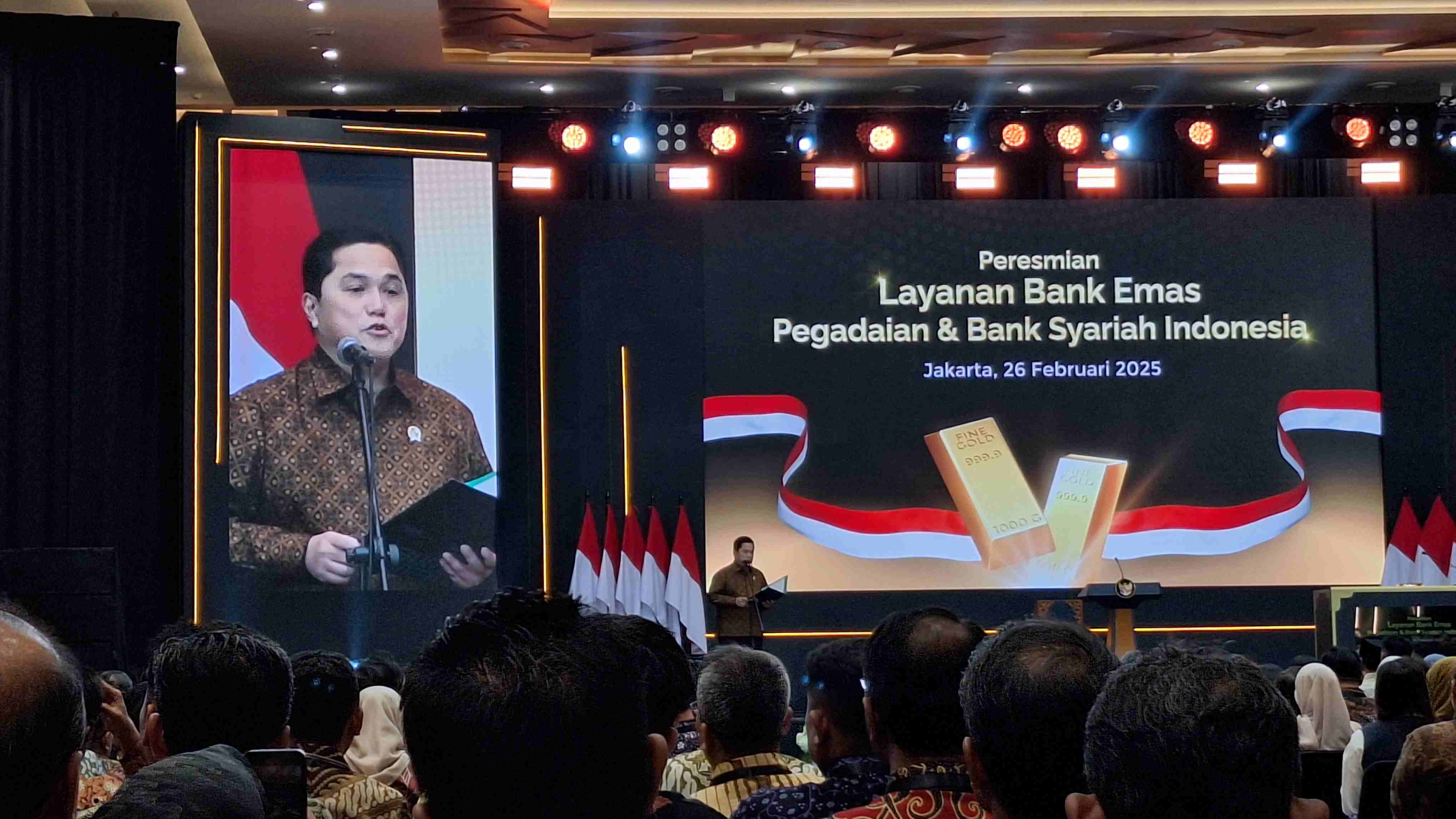 Bank Emas Diluncurkan, Erick Thohir Optimis Indonesia Bisa Tampung Cadangan Emas hingga 1.800 Ton 