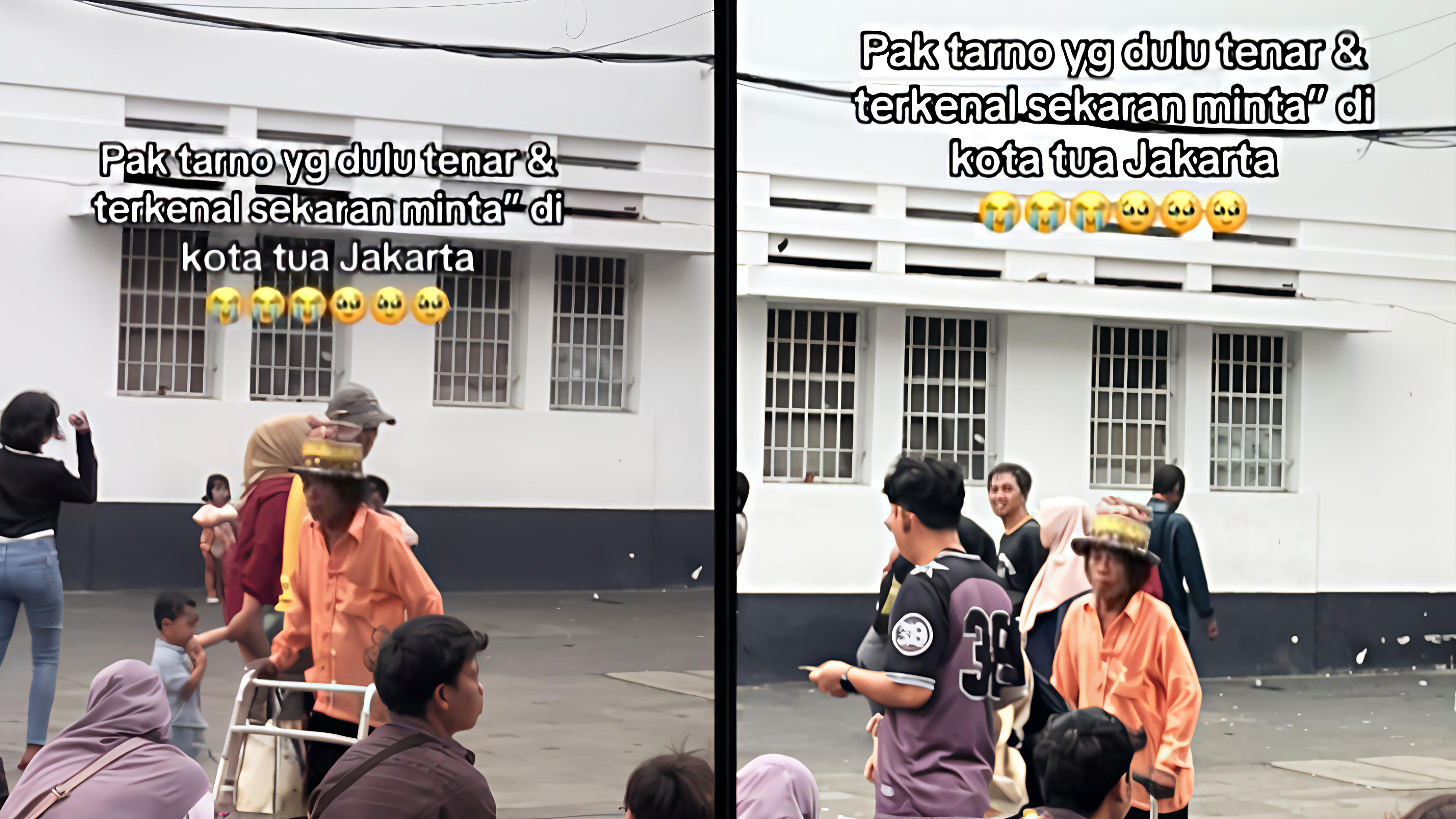 Ya Allah, Video Pak Tarno Diduga Mengemis di Kota Tua Viral: Netizen Turut Prihatin