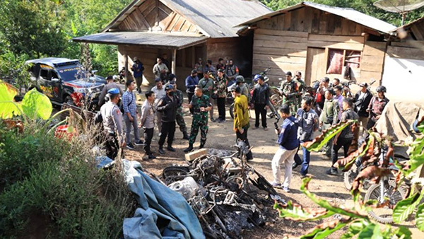 Pelaku Teror Desa Mulyorejo Jember Ditangkap, Sejumlah Petugas Lakukan Penjagaan di Lokasi