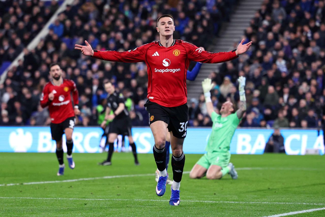 Everton vs MU 0-1, Benjamin Sesko Bawa Setan Merah Mantap di 4 Besar