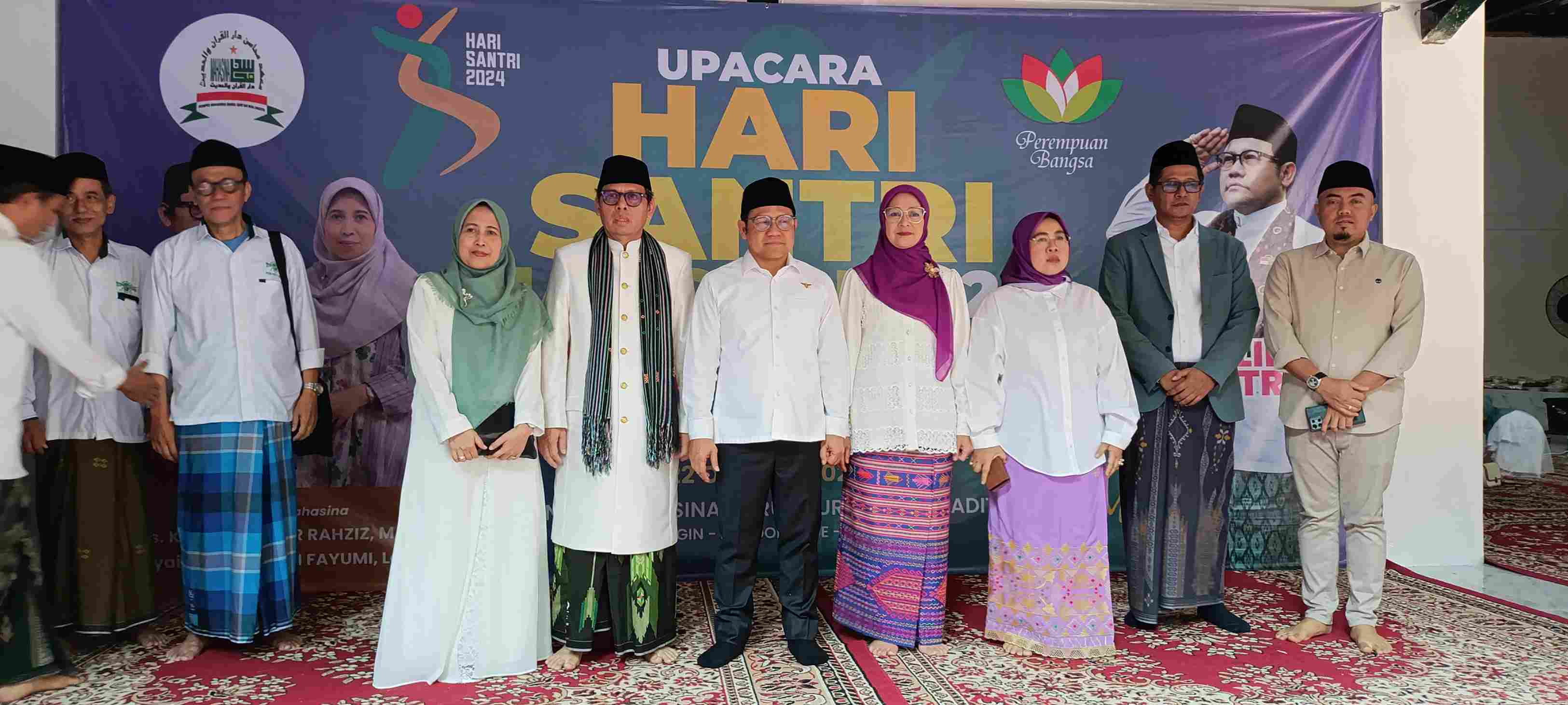 Cak Imin Pimpin Apel Hari Santri Nasional di Ponpes Mahasina Darul Qur'an Wal Hadits Bekasi