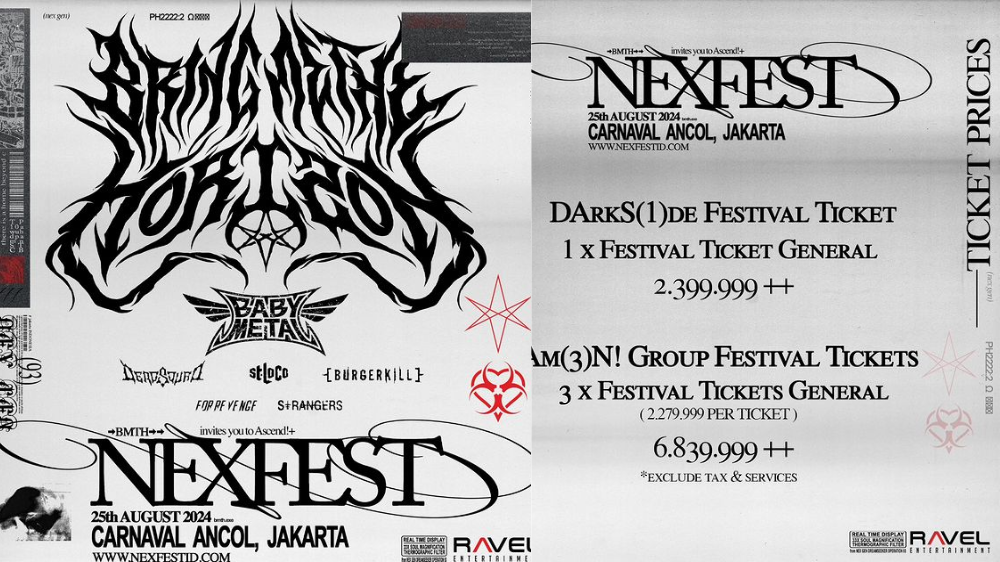 Line Up dan Harga Tiket Nexfest Indonesia 2024 di Carnaval Ancol 25 Agustus, Dijual Hari Ini Pukul 15.00 WIB