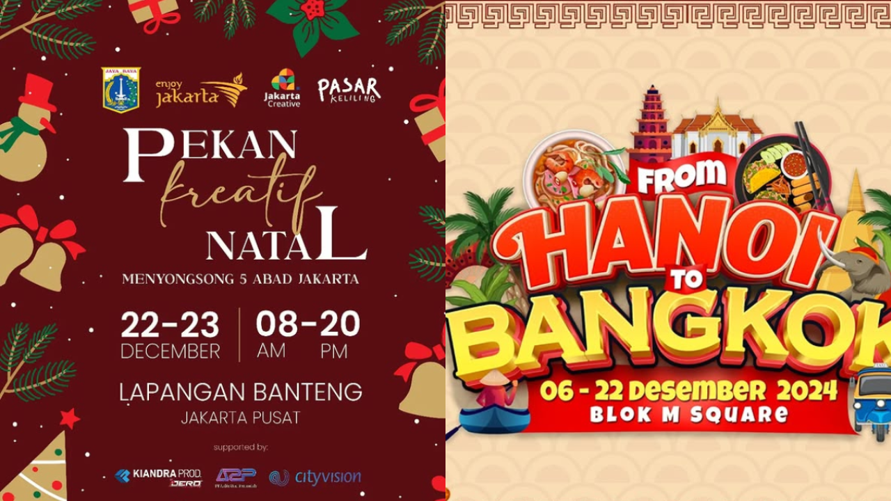 10 Event Jakarta Akhir Pekan 20-22 Desember 2024, Hiburan Seru Jelang Natal 2024