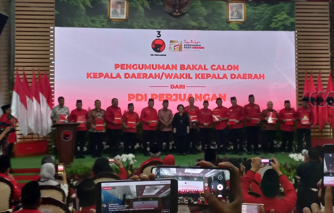 Sah! PDIP Umumkan 13 Cagub dan Cawagub Bertarung di Pilkada 2024, Ini Daftarnya