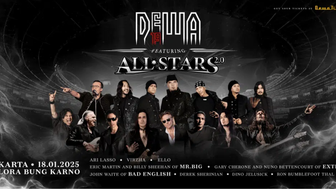 Line Up Konser Dewa 19 featuring All Stars 2.0 di GBK 18 Januari 2025, Banyak Musisi Rock Legendaris Dunia!