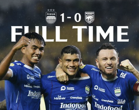 Persib Bandung vs Borneo FC 1-0: Maung Bandung Buat Persebaya Aman di Puncak