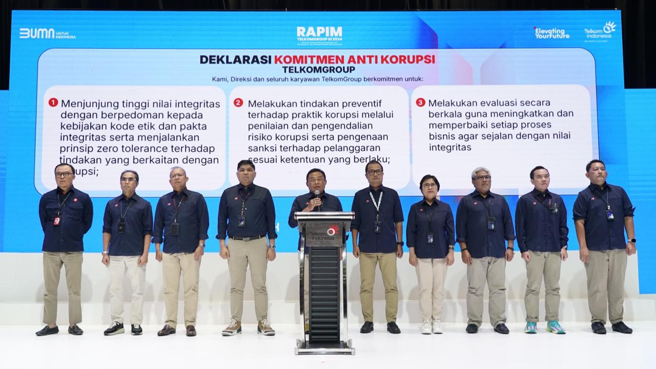 Sambut Hakordia 2024, TelkomGroup Deklarasikan Komitmen Anti Korupsi