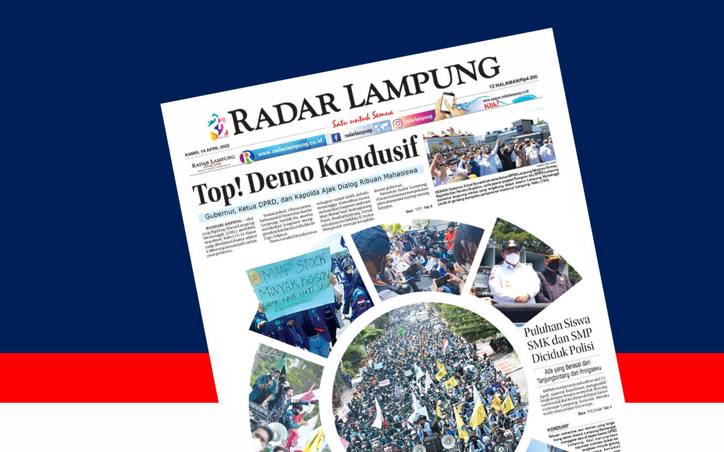 Top! Demo di Lampung Kondusif, Arinal sampai Kapolda Ajak Dialog Massa