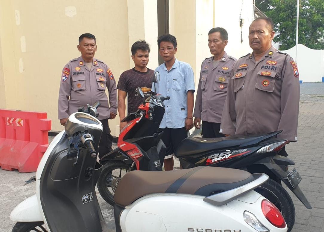 Curi Sepeda Motor, Dua Pemuda Diringkus Polsek Kenjeran 