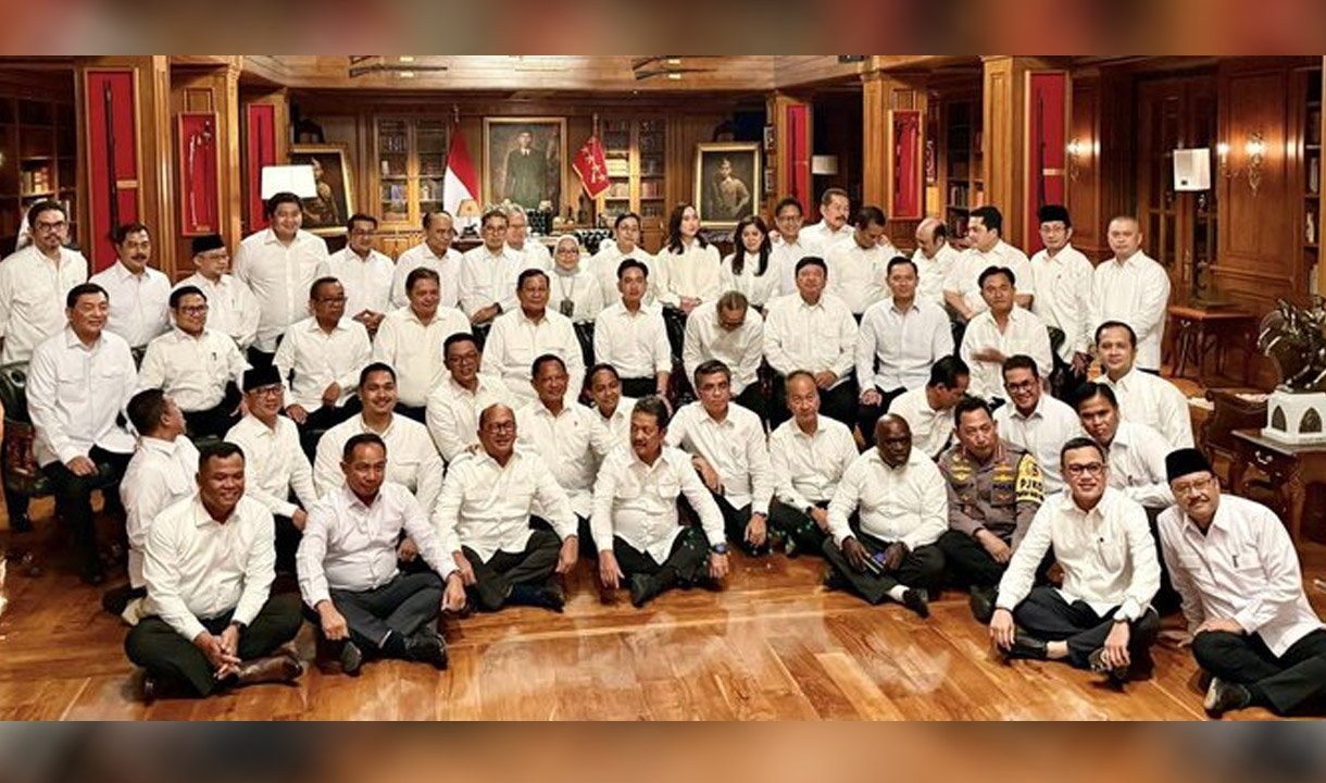 Prabowo Lantik 53 Orang Menteri dan Pejabat Setara Menteri Pagi Ini