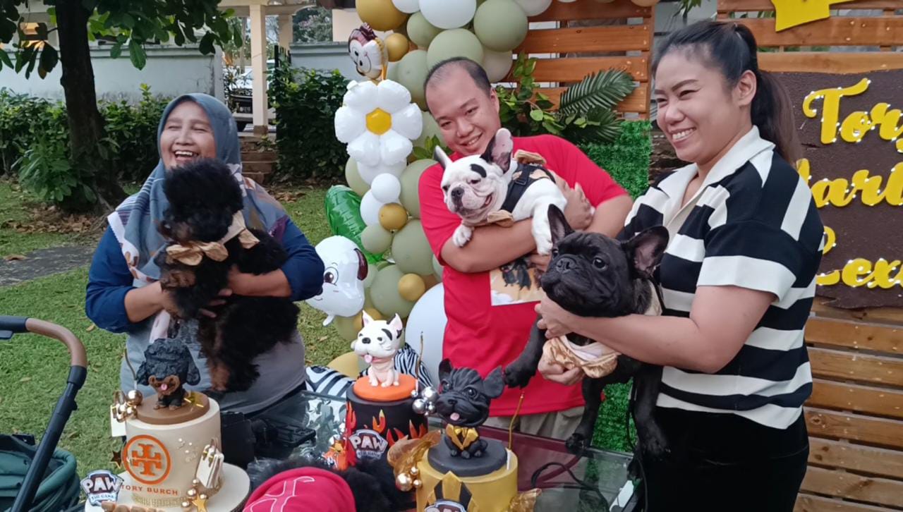 Meriahnya Ultah Tiga Ekor Anjing Rescue yang Dirayakan Sambil Berkemah 