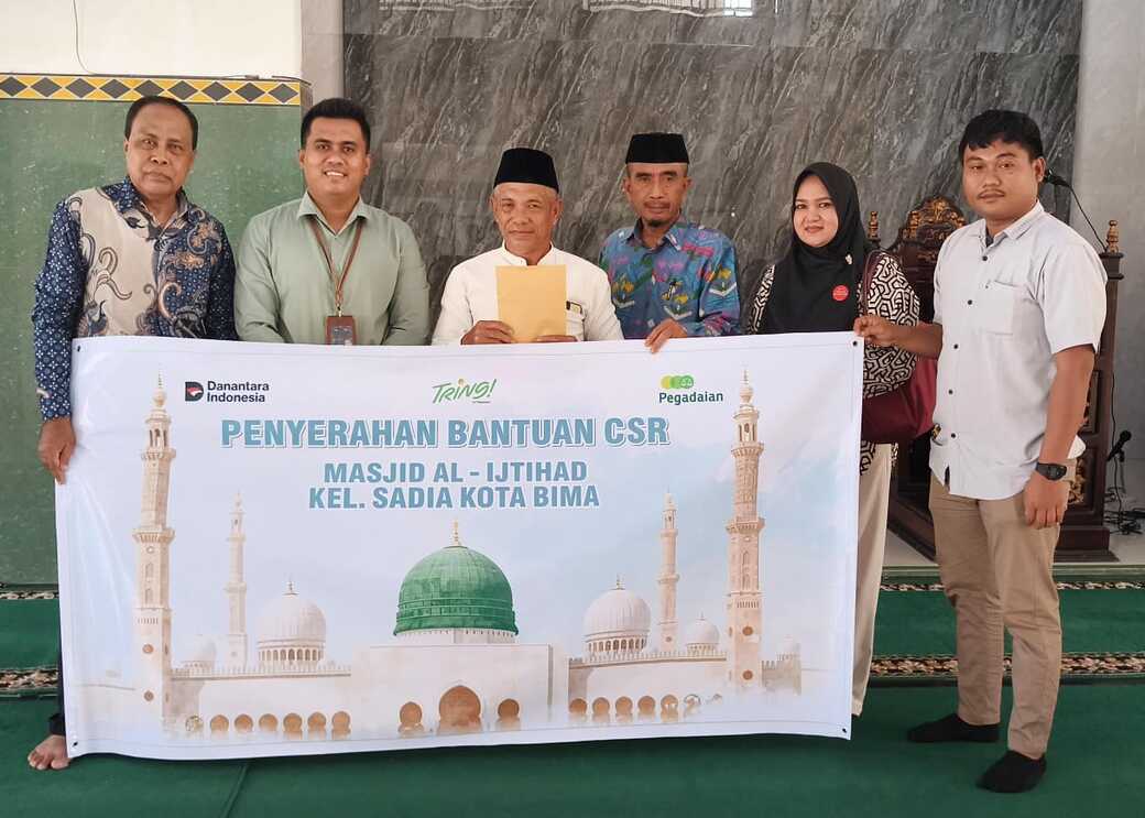 Pegadaian Bima Salurkan Bantuan CSR ke Masjid Al Ijtihad, Tingkatkan Kenyamanan Ibadah Warga