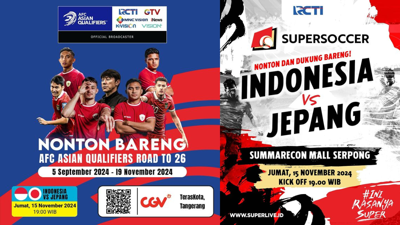 17 Lokasi Nobar Timnas Indonesia vs Jepang di Tangerang, Ayo Dukung Skuad Garuda!