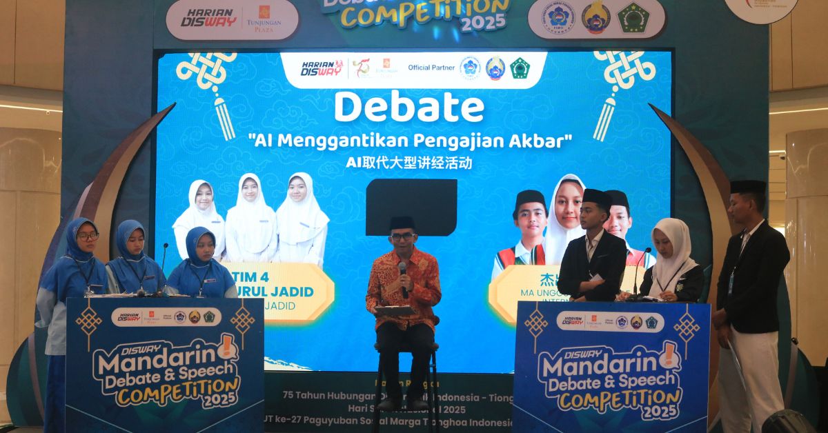 Lomba Debat Bahasa Mandarin Disway, Tim SMA Nurul Jadid 3 Melaju ke Semifinal Setelah Ungguli SMKU Bina Insan Mulia