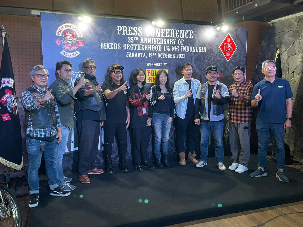 Ulang Tahun Bikers Brotherhood 1% MC Indonesia ke-35, Gaungkan Inovasi Berkarya dan Teguh Bernegara 