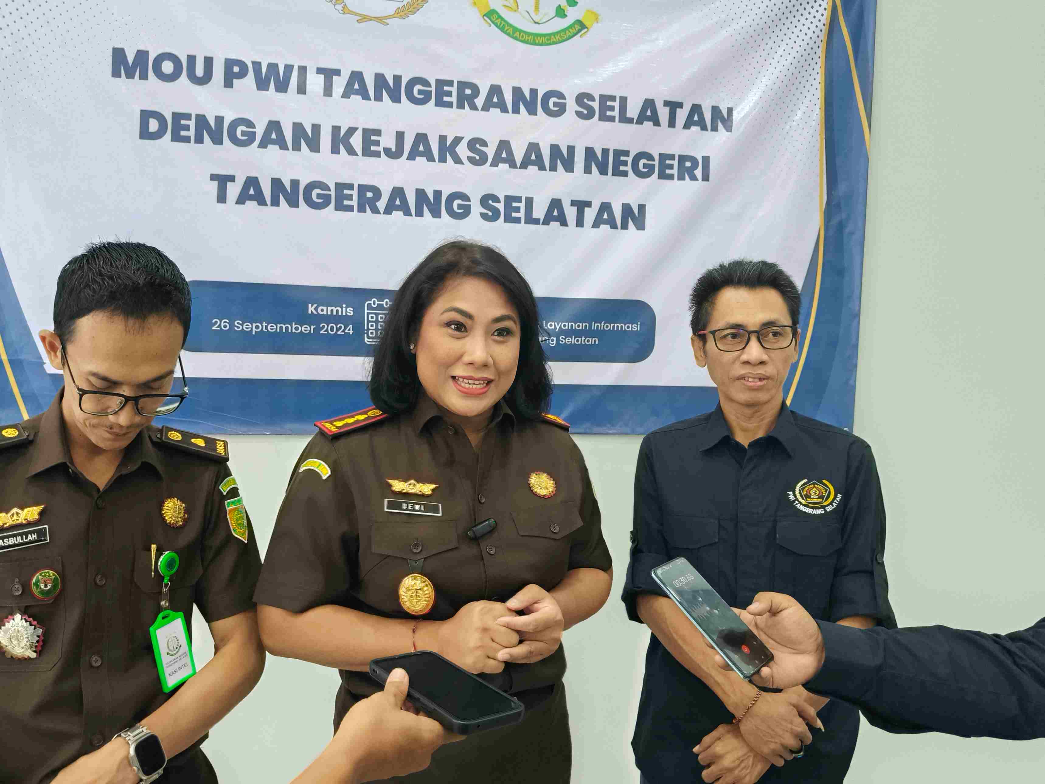 PWI dan Kejari Tangsel Teken Perpanjangan MoU, Ini yang Disepakati