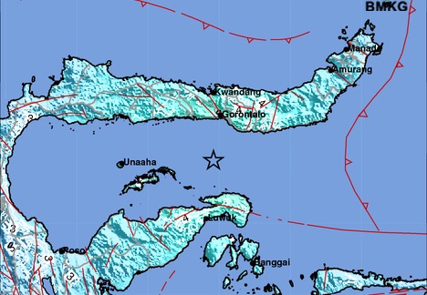 Gempa Bumi kekuatan 6,4 Magnitudo guncang Gorontalo dan pembaruan informasi peringatan dini dari BMKG