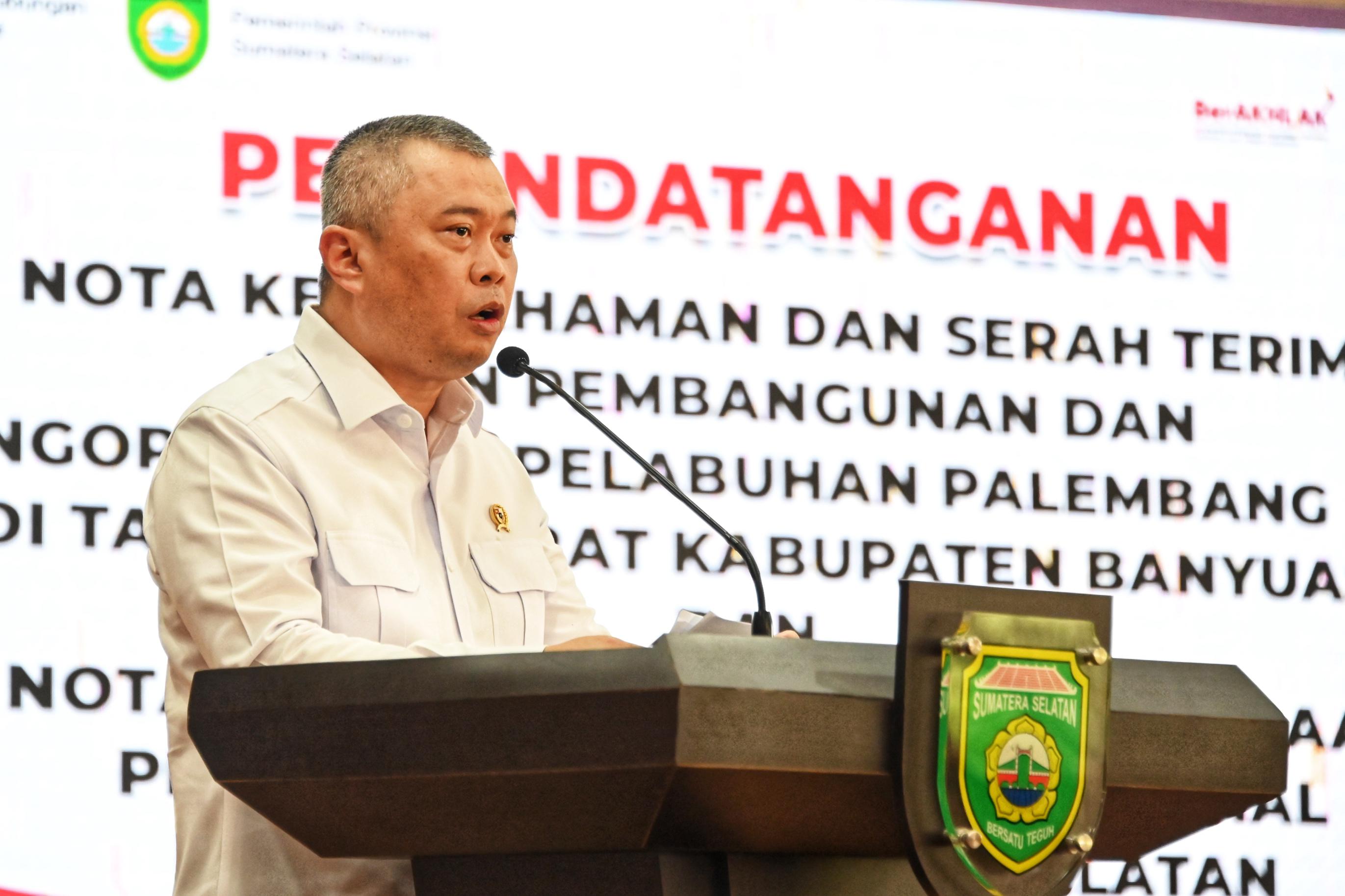 Kemenhub Pastikan Pembangunan Pelabuhan Palembang Baru Dimulai Awal 2026