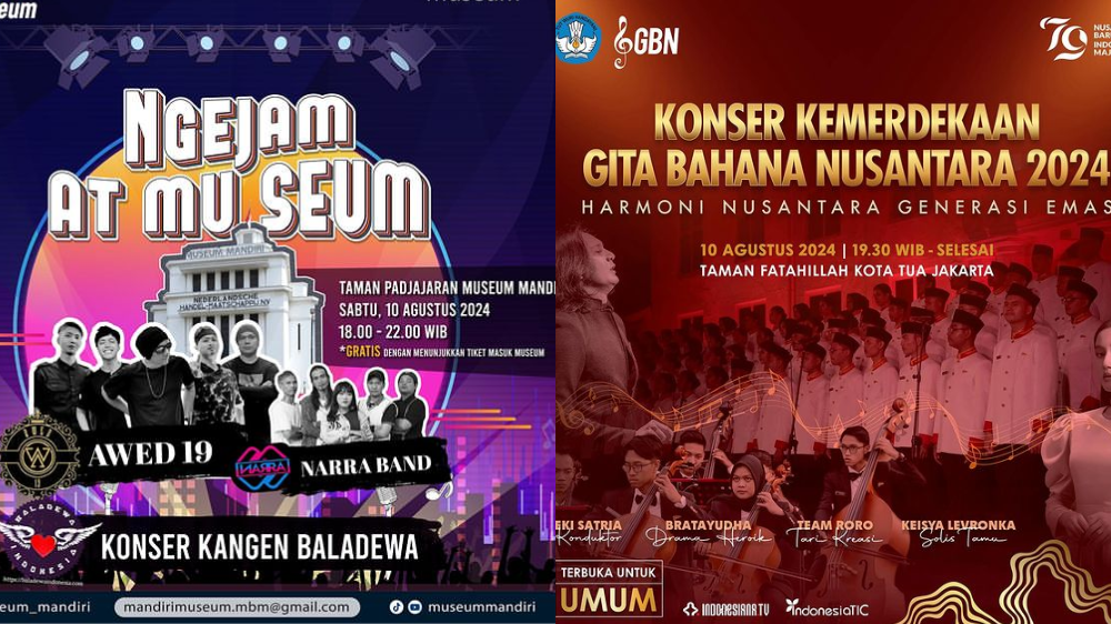 7 Daftar Event Jakarta Akhir Pekan 10-11 Agustus 2024, Banyak Pameran dan Konser!