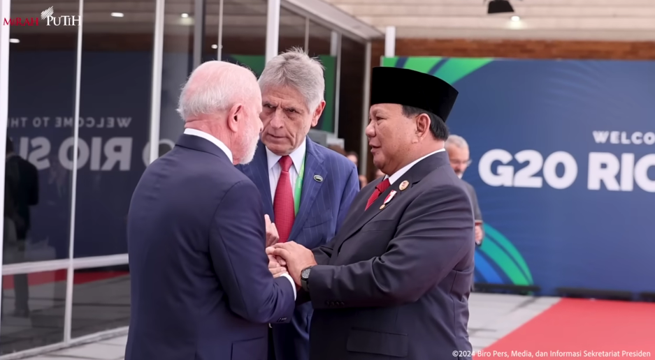 Hadiri Pertemuan Pimpinan Negara G20 Brasil, Prabowo Disambut Hangat Presiden Lula