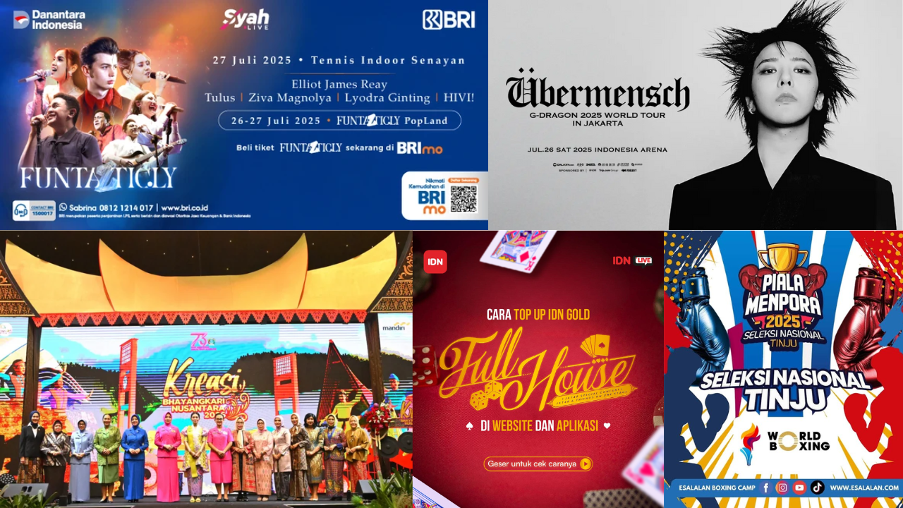 7 Daftar Event Jakarta di GBK Spesial Akhir Pekan 26-27 Juli 2025, Ada Konser G-Dragon hingga Festival Hari Anak Nasional