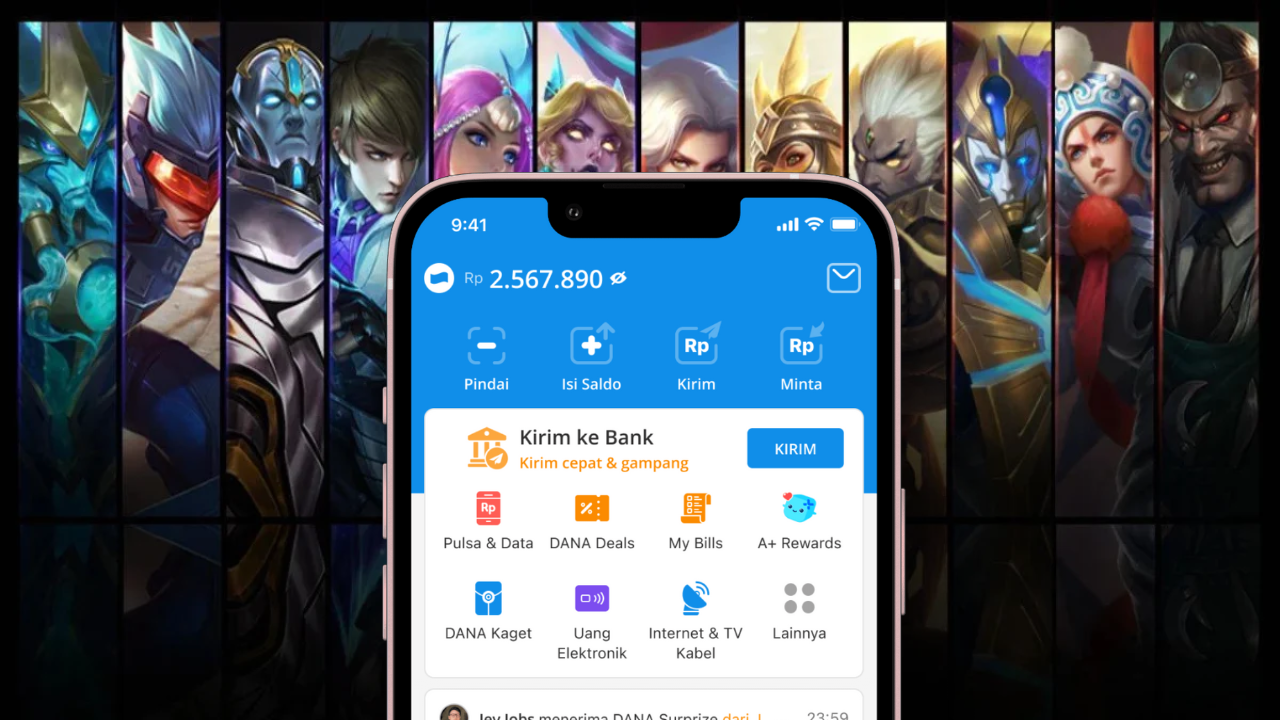 GAMPANG! Simak Cara Top Up Game ML dan FF Lewat Aplikasi DANA Mudah dan Cepat