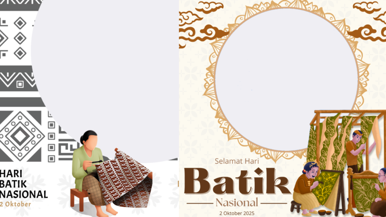 50 Link Twibbon Hari Batik Nasional Terbaru dan Gratis Lengkap Ucapan, Unggah Foto ke Media Sosial