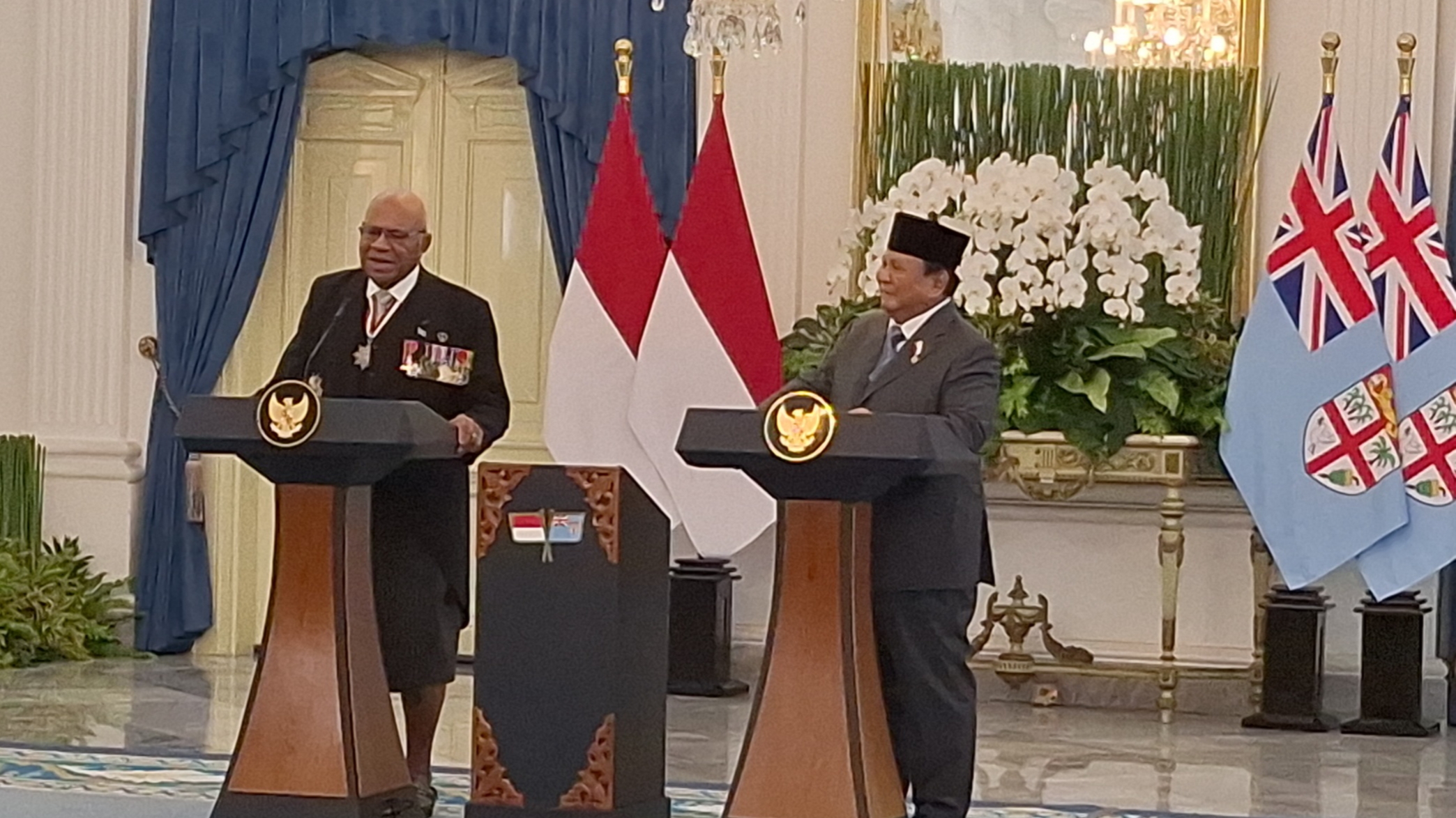 Bertemu dengan PM Fiji, Prabowo Komitmen Bangun Pelatihan Pertanian hingga Tambah Beasiswa