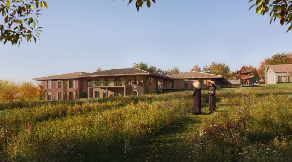 Biara Buddha di Prancis akan Dibangun Ulang, Studio Arsitektur MVRDV Tekankan Konsep Keberlanjutan