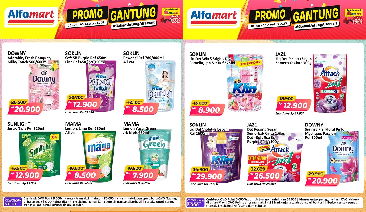 Cek Promo JSM Alfamart Terbaru Hari Ini 3 Agustus 2025, Borong Sabun Mama Lemon Cuma Rp7 Ribuan