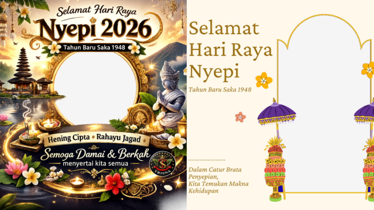 60 Link Twibbon Nyepi 2026 Gratis dan Terbaru Lengkap Ucapan, Siap Pakai untuk Status di Medsos