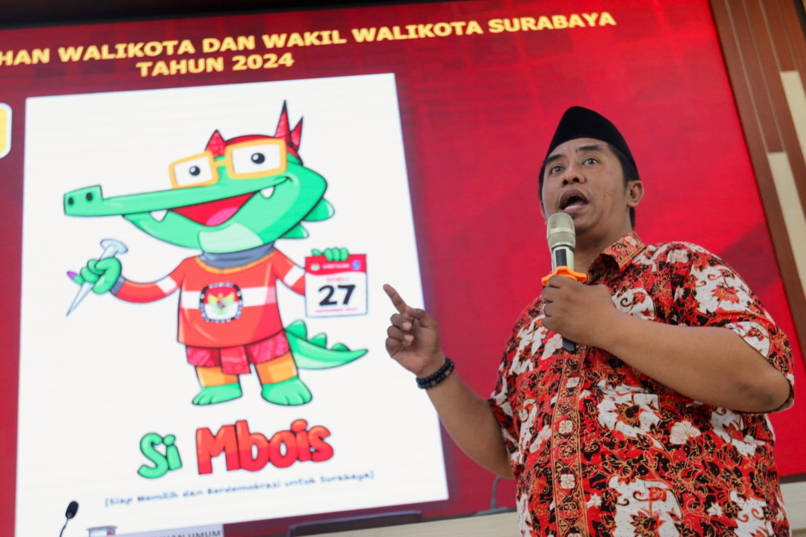 Si Mbois, Maskot Pilkada Surabaya 2024 Berwujud Buaya