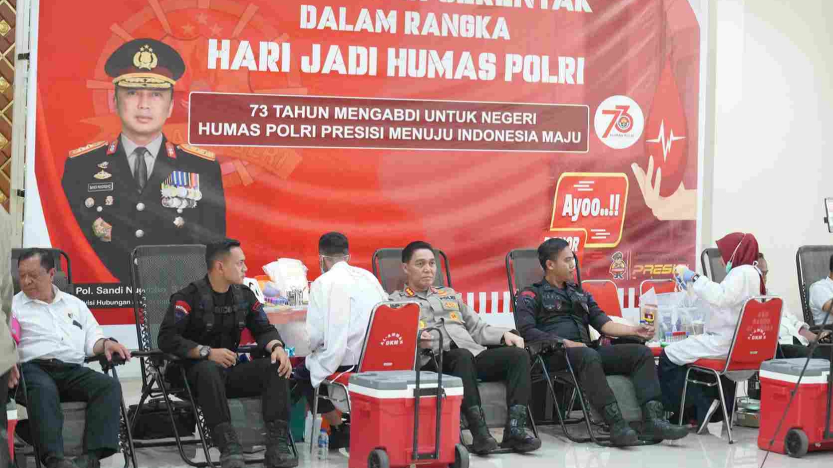 Rangkaian HUT Humas Polri, Bid Humas Polda Jabar Gelar Kegiatan Donor Darah