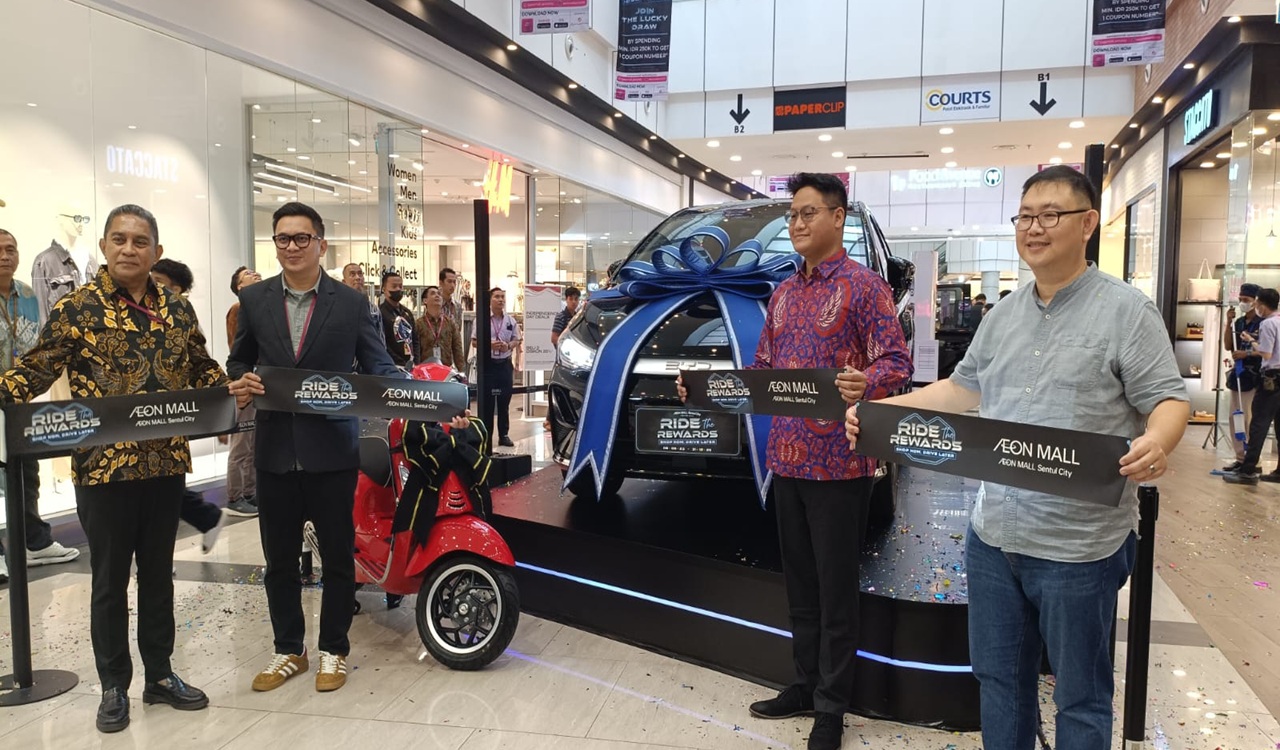 AEON MALL Sentul City Gelar Shopping Program 'RIDE THE REWARDS' dengan Hadiah Utama Mobil Listrik BYD M6