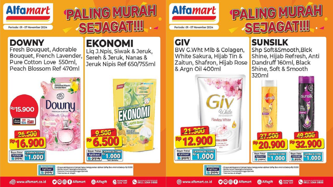 Katalog Promo Alfamart Hari Ini 7 November 2024, Diskon Murah Sabun Cuci Piring Rp6 Ribuan