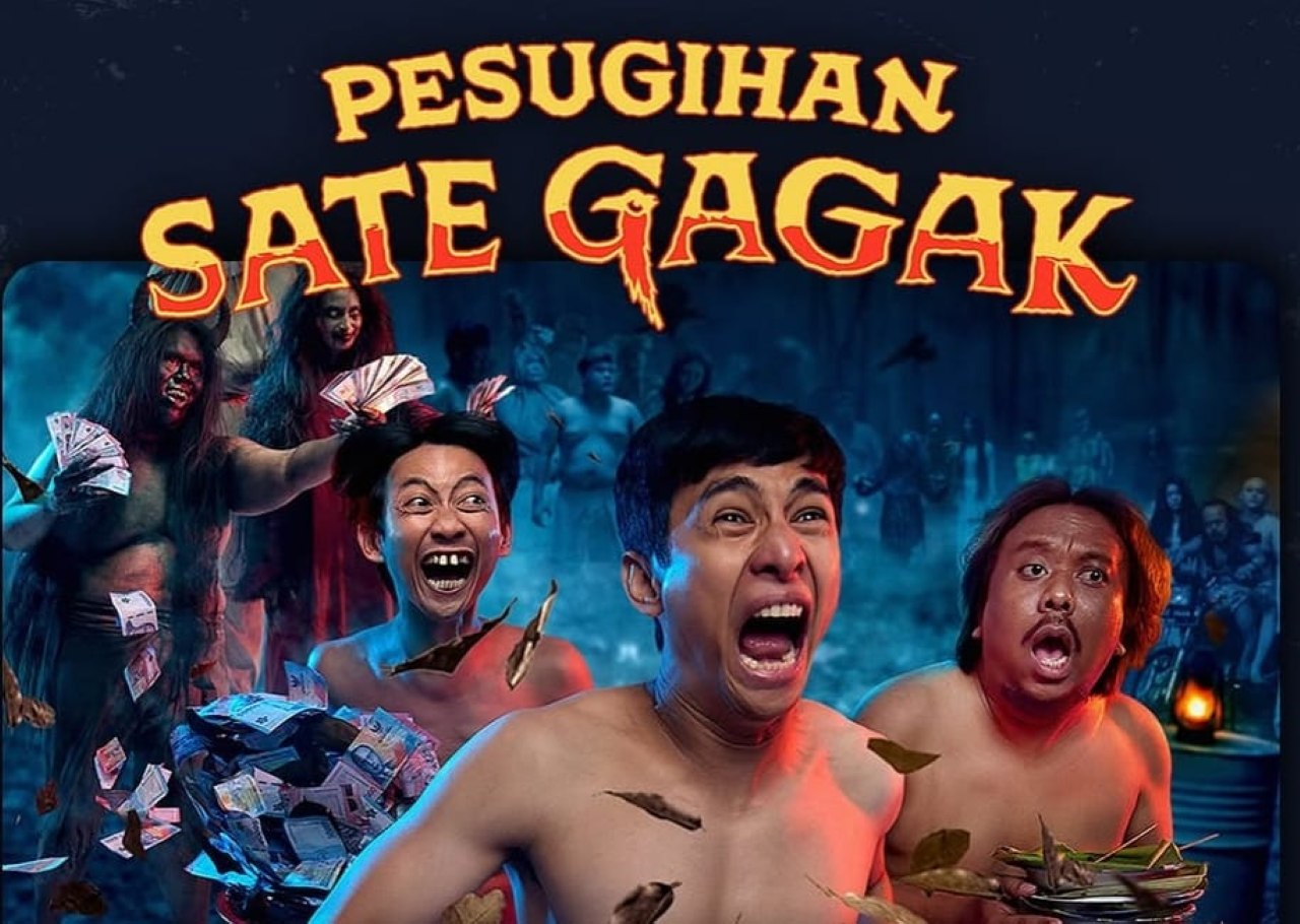 Ngakak Pol! Sinopsis Pesugihan Sate Gagak, Aksi Kocak 3 Sahabat Jual Sate Demi Hidup Tajir