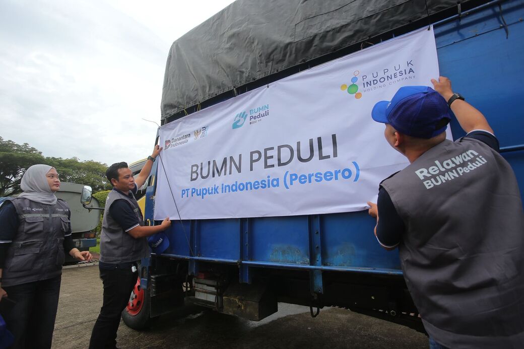 Bantu Pemulihan Banjir Aceh, Pupuk Indonesia Turunkan 50 Relawan 