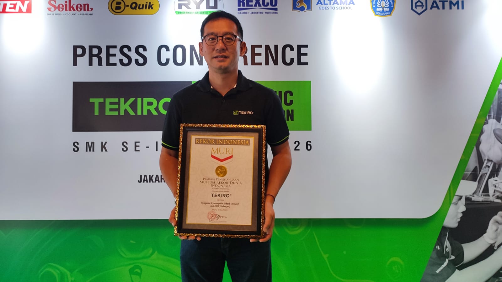 Tekiro Mechanic Competition 2026 Cetak Rekor MURI, Libatkan SMK Terbanyak Se-Indonesia