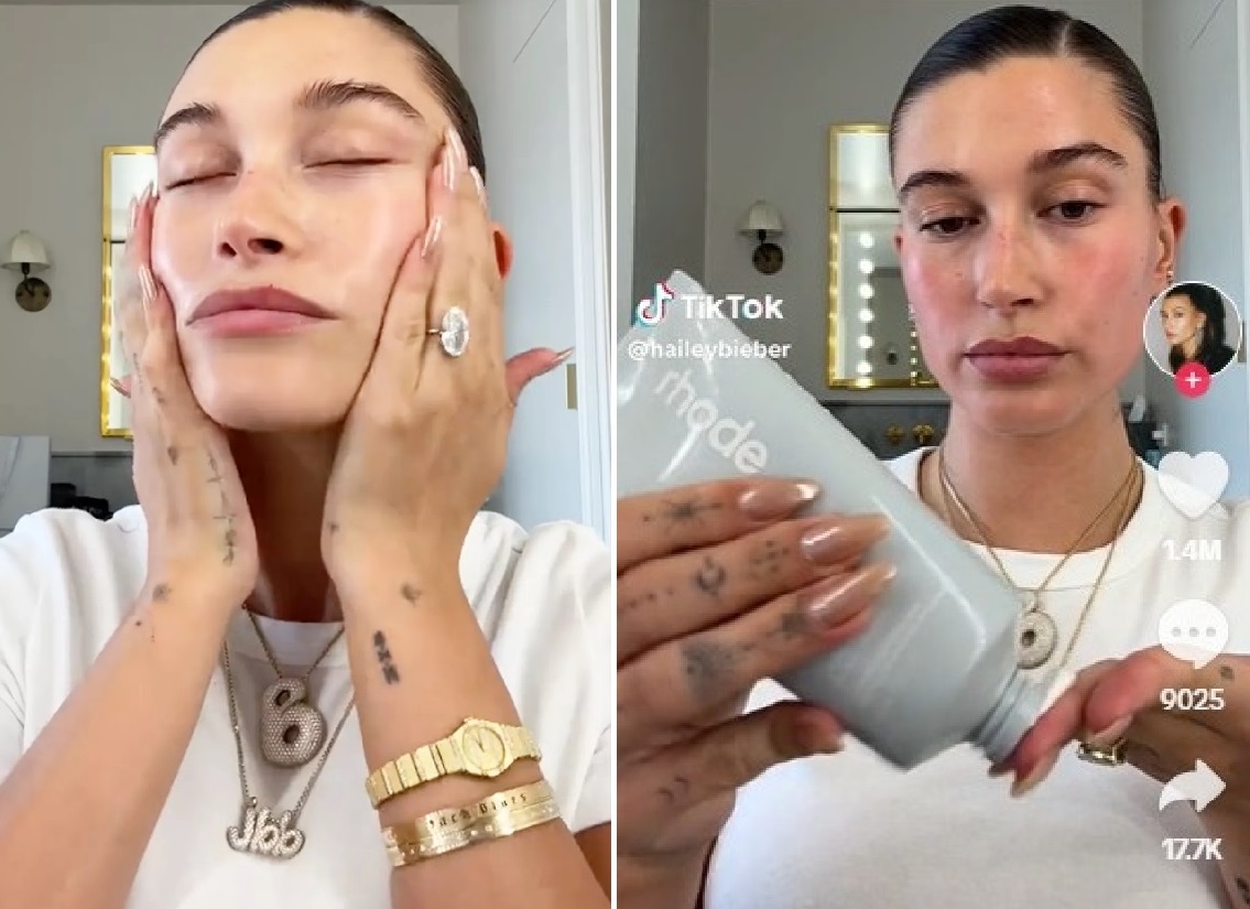 Hailey Bieber Pamer Gelang Baru Bertuliskan Jack Blues, Buah Hati dengan Justin Bieber