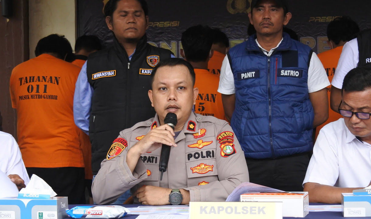 Polsek Gambir Tangkap 20 Pelaku Investasi Bodong Love Scam