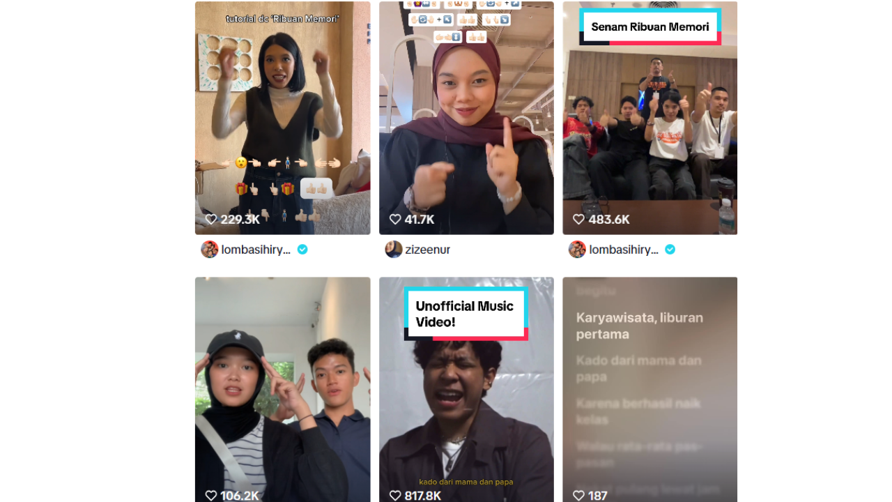 Lirik Lagu Ribuan Memori - Lomba Sihir Lengkap Maknanya, Viral di TikTok Jadi Sound Konten