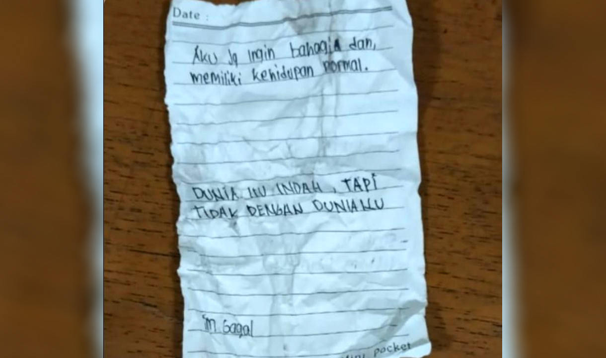 Isi Surat di Topi Remaja Loncat dari Rooftop Metropolitan Mall Bekasi Diungkap Kepolisian: I'am Gagal!